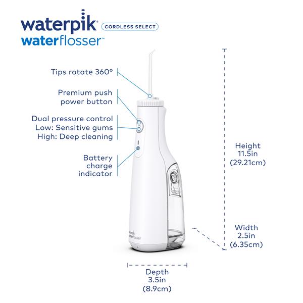 White Cordless Select Water Flosser